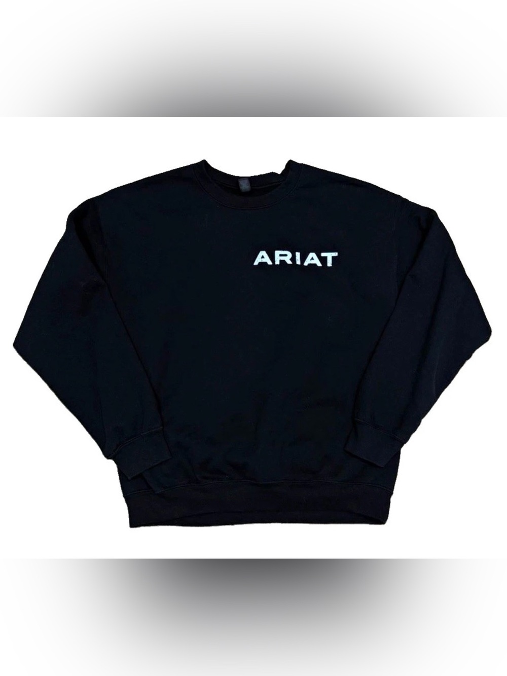 Ariat Black Crewneck with White Logo